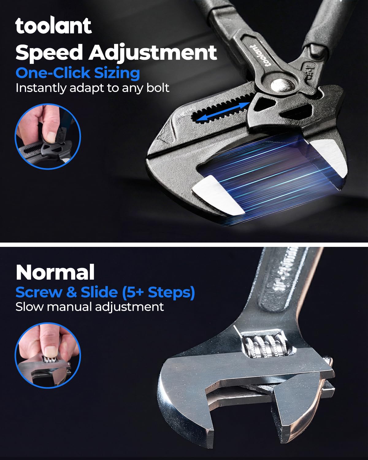 Toolant ergonomic handle minimizes hand fatigue during long use
