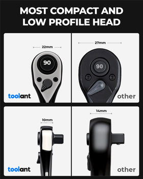 Toolant 90-tooth gear provides smooth engagement in cramped engines.
