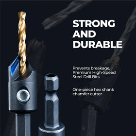 Toolant adjustable-depth countersink adapts to different wood thicknesses.