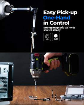 Toolant anti-slip engagement keeps bit aligned during high torque.