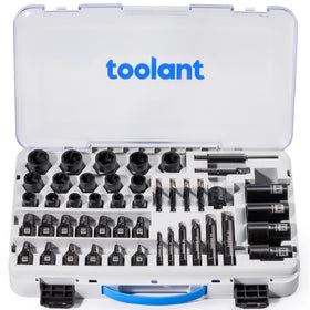 Toolant bolt extractor kit front view for damaged fasteners