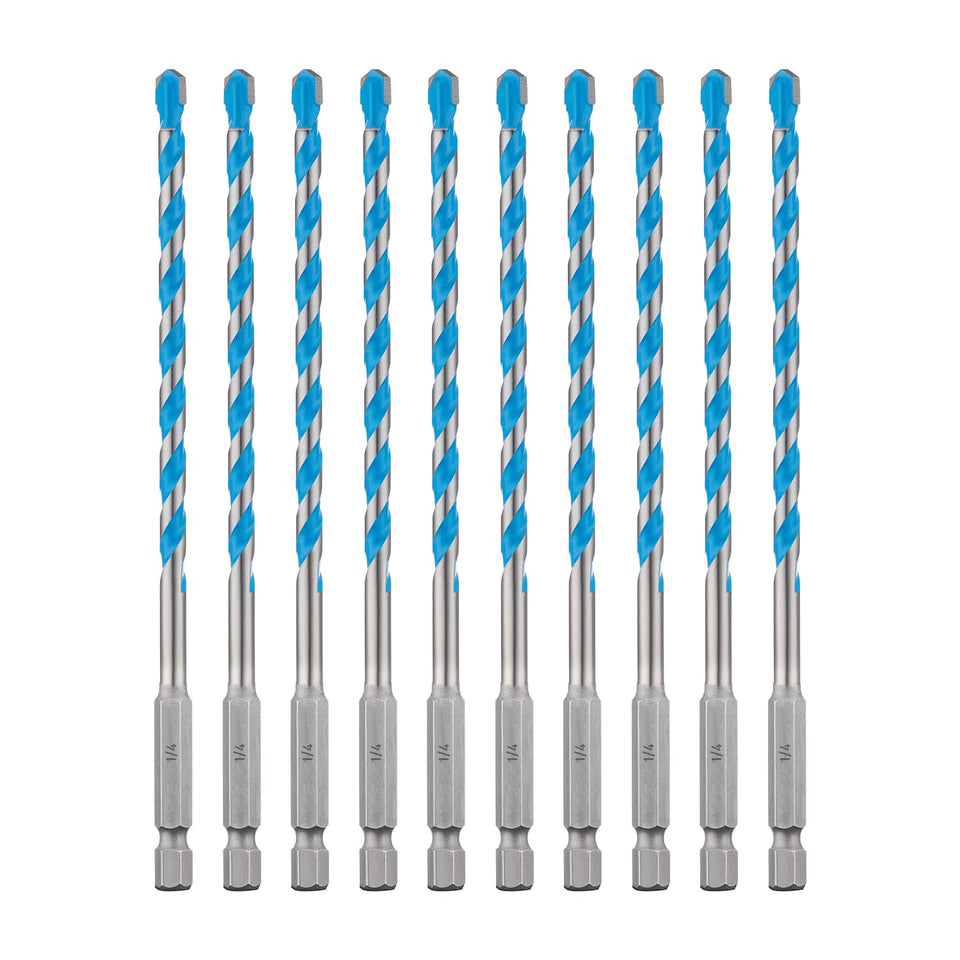 Toolant concrete drill bit set in a box, 1/4-inch, for fast drilling.