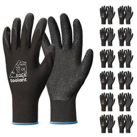 Toolant crinkle latex-coated gloves exterior showing rugged protection for tough jobs.