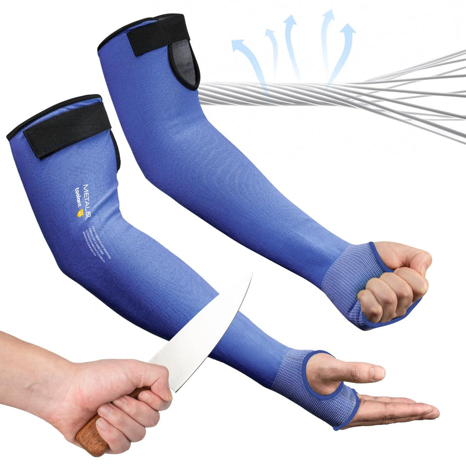 Toolant cut resistant sleeves with thumb hole for gardening protection