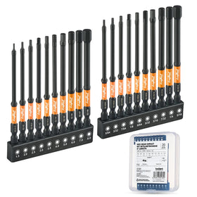 Toolant impact hex bits in storage box for organized work