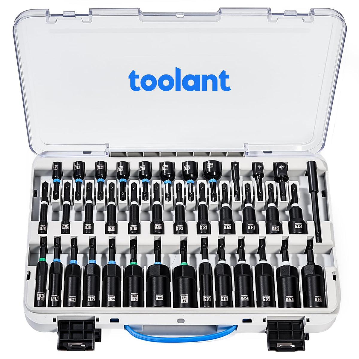 Toolant magnetic nut driver set shows all-in-one versatility for quick screw pickup and versatile tasks.