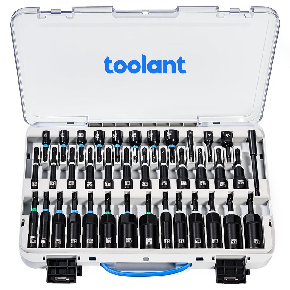 Toolant magnetic nut driver set shows all-in-one versatility for quick screw pickup and versatile tasks.