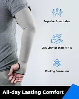 Toolant lightweight wrap-around sleeve offers comfortable all-day wear.