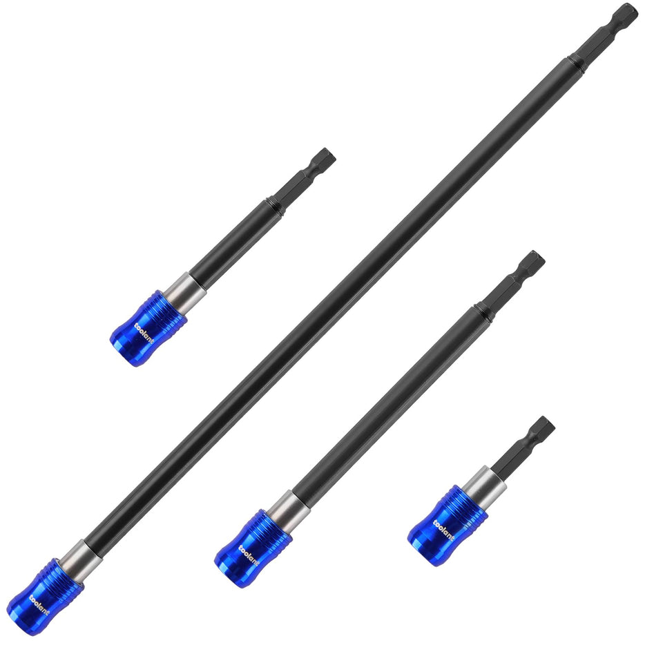 Toolant magnetic drill bit extension in 2.5-inch holds bits securely for quick, precise drilling.