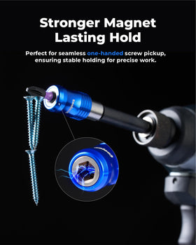 Toolant magnetic drill bit extension in 6-inch enables deeper drilling with alignment control.