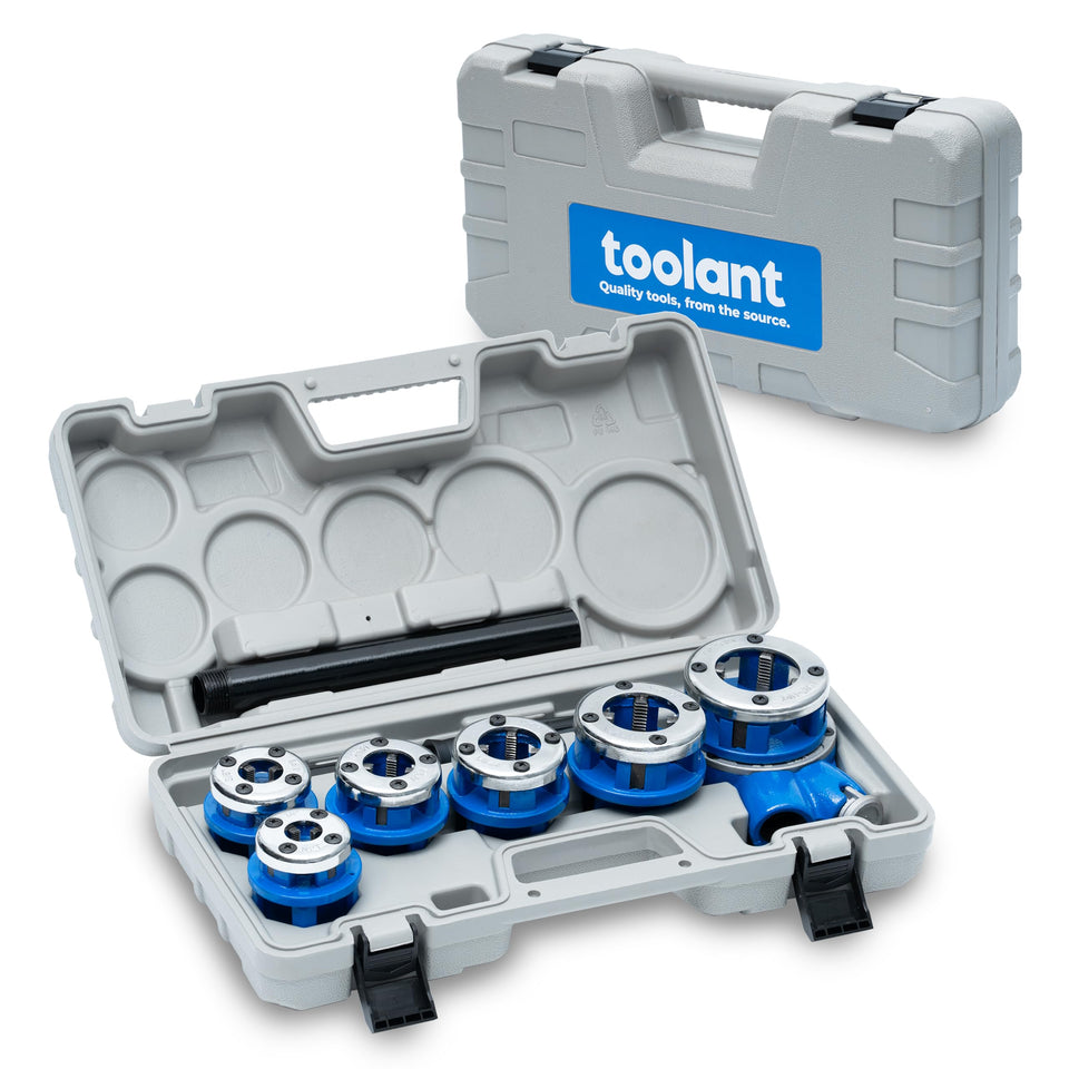 Toolant Ratchet Pipe Threader Kit dies 6pcs ensures precise threading for various pipes