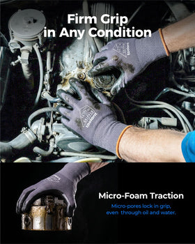 Toolant gloves with reinforced thumb crotch boost durability in tough jobs.