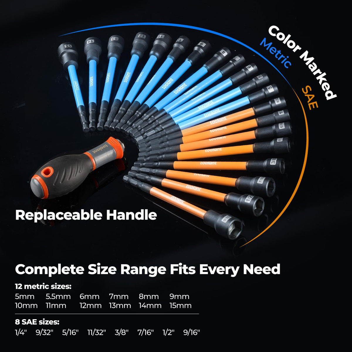 Toolant replacement handle for improved grip and precise control during installations.