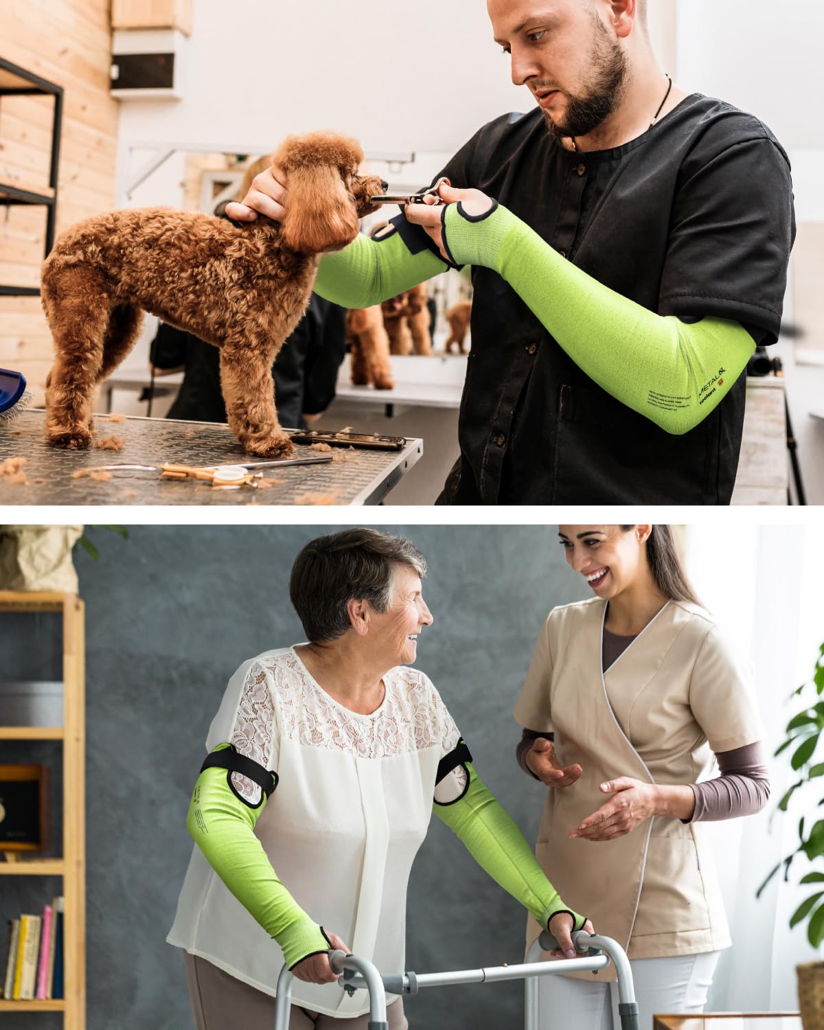 Silky, cooling surface of Toolant sleeves for comfortable outdoor tasks