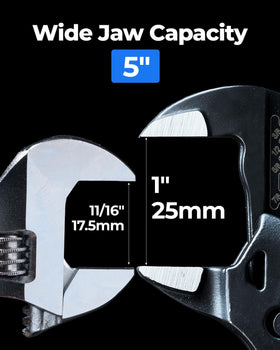 toolant smooth parallel jaws for secure grip without marring surfaces during adjustments