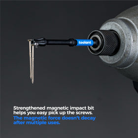 Toolant magnetic impact bits help pick up screws