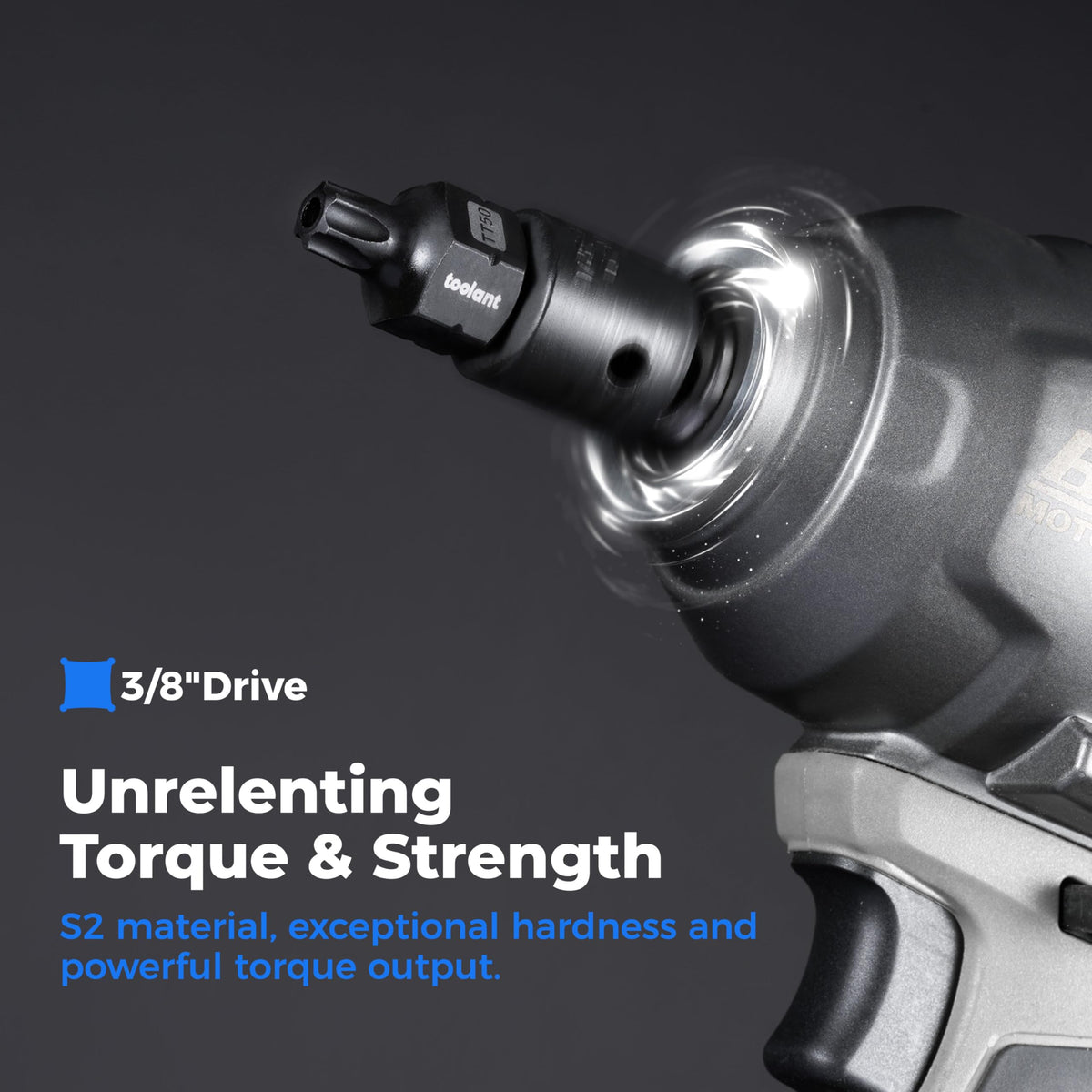 Toolant torx socket TT35 TT40 provides strong grip in engine work.