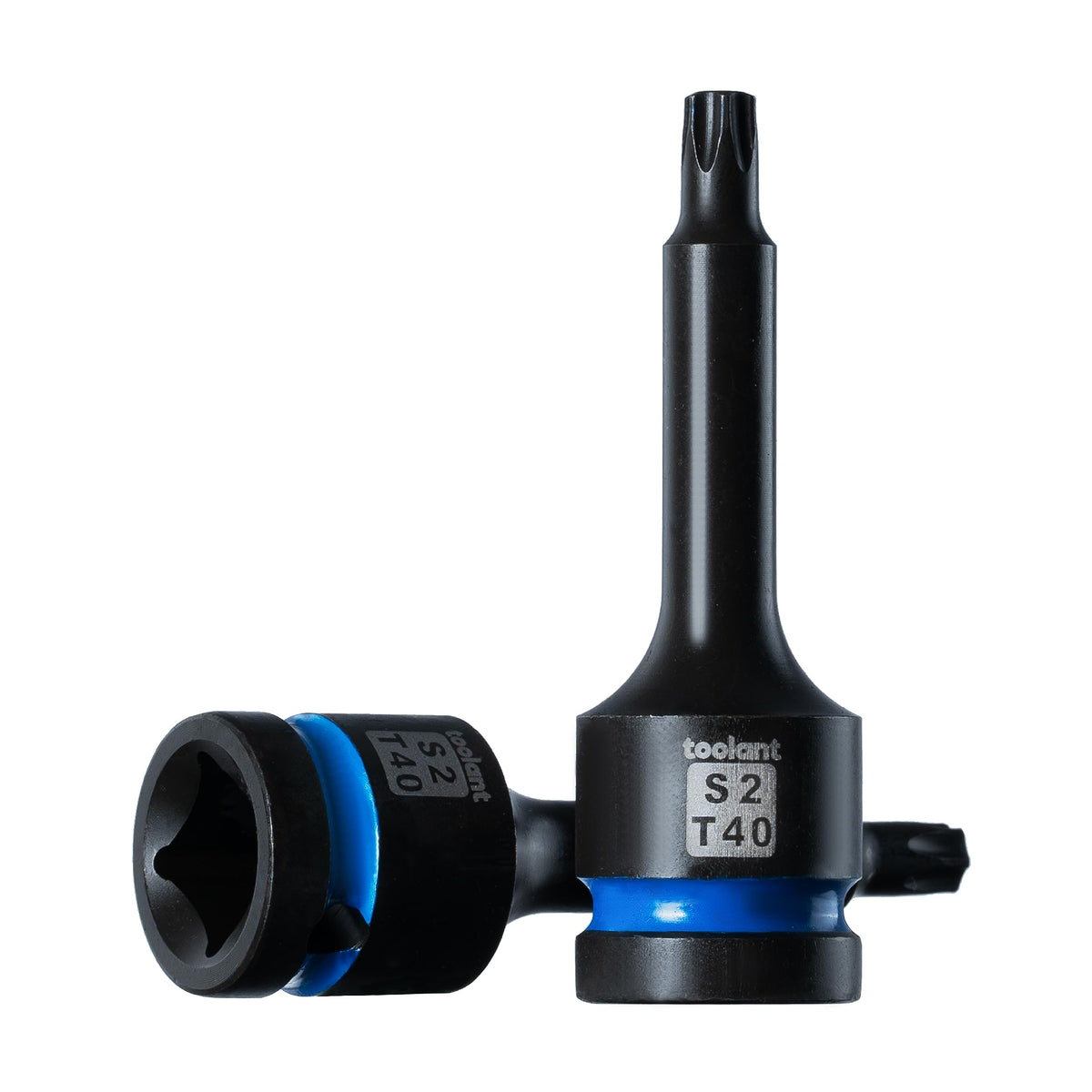 Toolant Torx T40 impact socket set in half-inch drive for heavy-duty automotive use