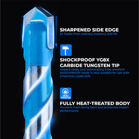 Toolant carbide tip concrete drill bit delivering durable performance