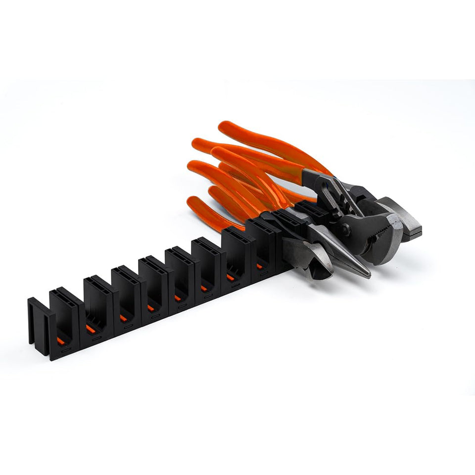 ToolBox Widget Pro Series 4.0 with magnetic base stabilizing in a drawer for organized pliers