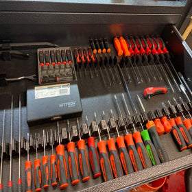 ToolBox Widget Pro 4.0 fits shallow drawers for easy access