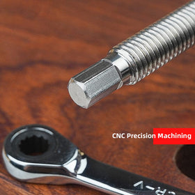 Toolcool low-profile clamp system stays flush for sanding and carving on thin stock.
