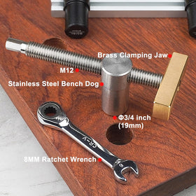 Toolcool thin-project use simplifies clamping of small pieces during finishing tasks.