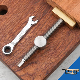 Toolcool two ratchet wrenches included speed tight placement against the bench.