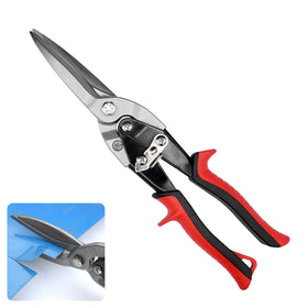 TOOLEAGUE 12-inch aviation tin snips with forged blade for heavy-duty sheet metal.