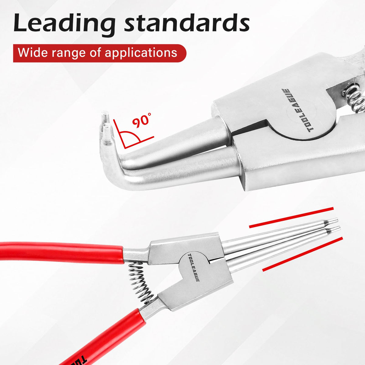 TOOLEAGUE 7-inch straight external plier provides reliable control