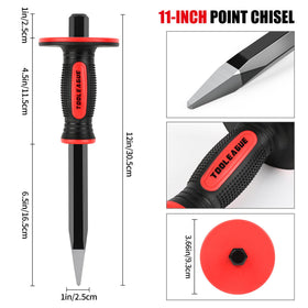 TOOLEAGUE 8-inch brick chisel close-up for mortar removal