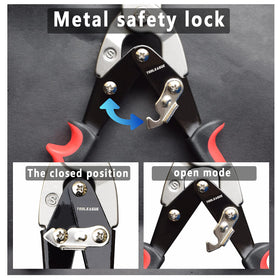 TOOLEAGUE tin snips forged blade cut metal with precision.