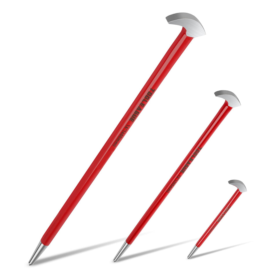 TOOLEAGUE rolling head pry bar 6-inch in tight space for leverage
