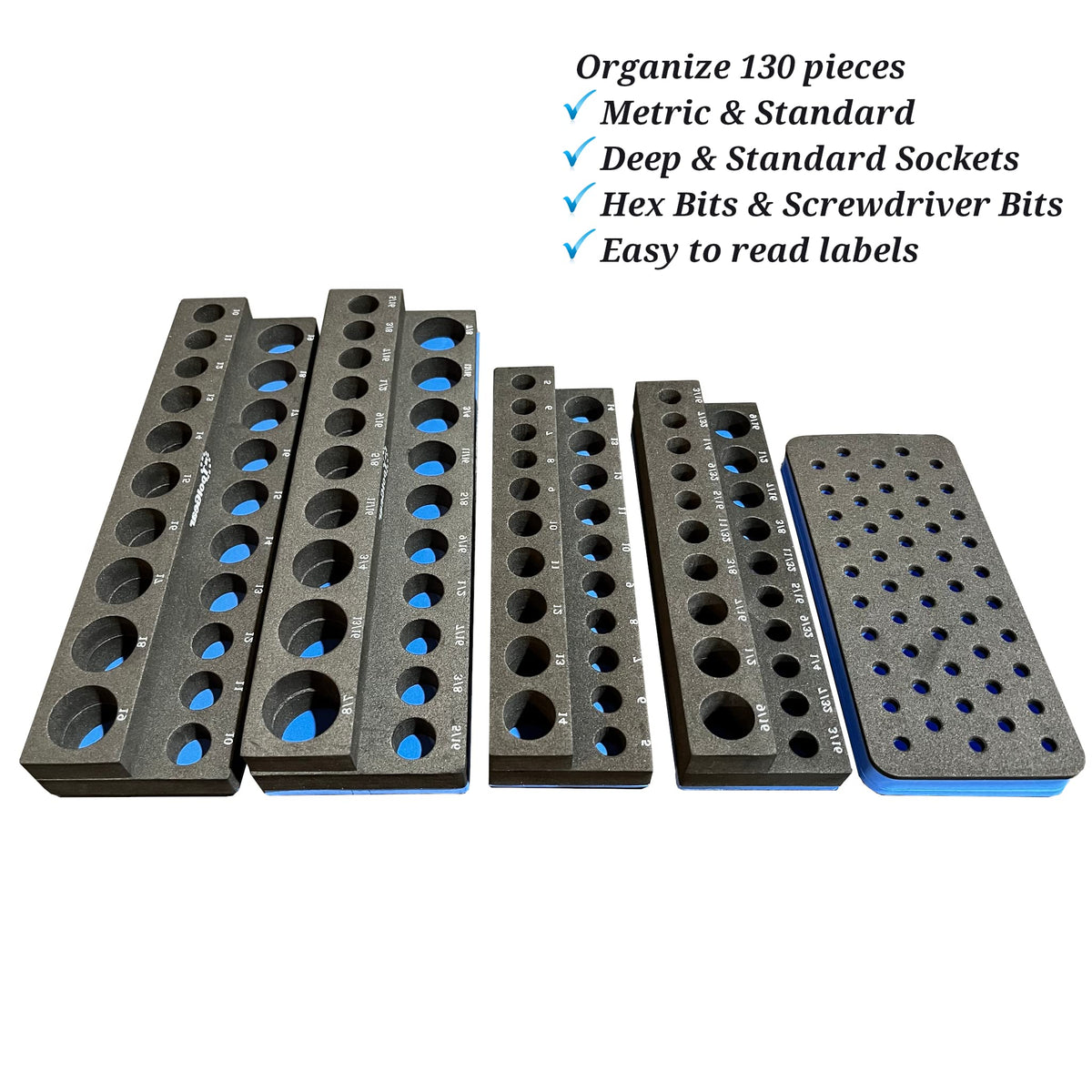 ToolGear durable organizer reduces clutter in tool boxes and drawers
