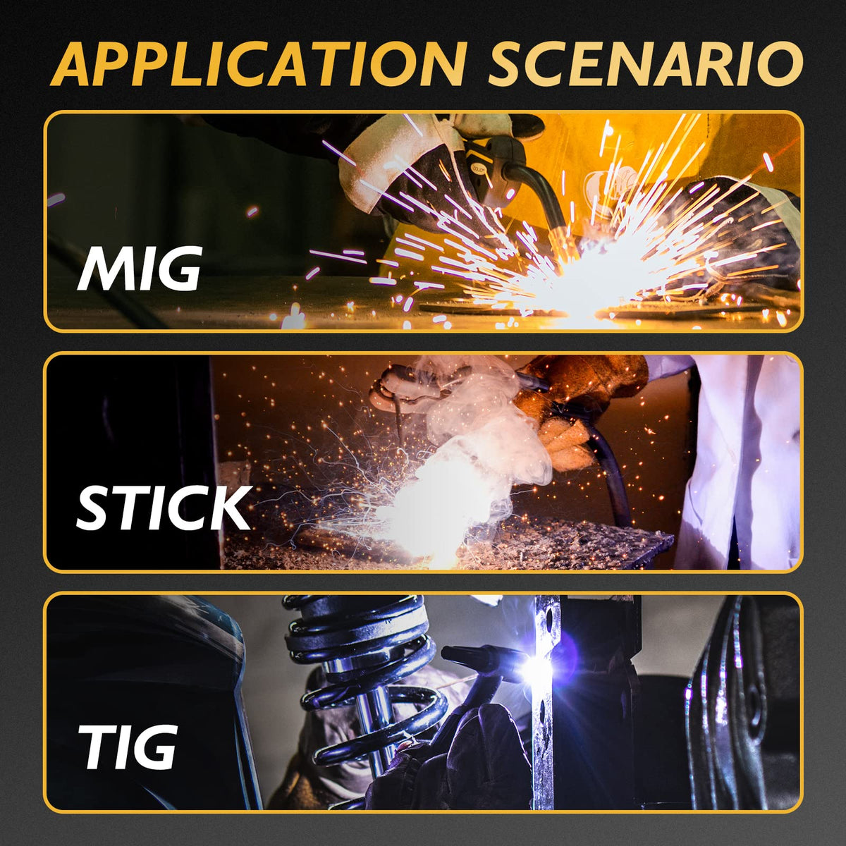 TOOLIOM external grind knob allows fast switch between weld and grind tasks