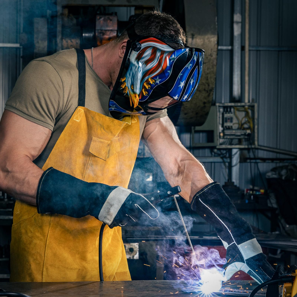 TOOLIOM multi-process mask supports grinding DC TIG AC TIG MIG/MAG and MMA