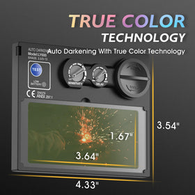 TOOLIOM 3.64 by 1.67 inch viewing area provides broad visibility