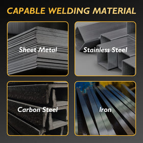 TOOLIOM 135A welder portable design shown in a compact workspace.