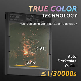 TOOLIOM auto-darkening filter quickly shifts during arc starts
