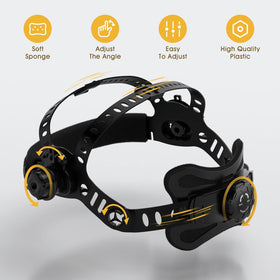 TOOLIOM helmet with adjustable delay and sensitivity for customized comfort.