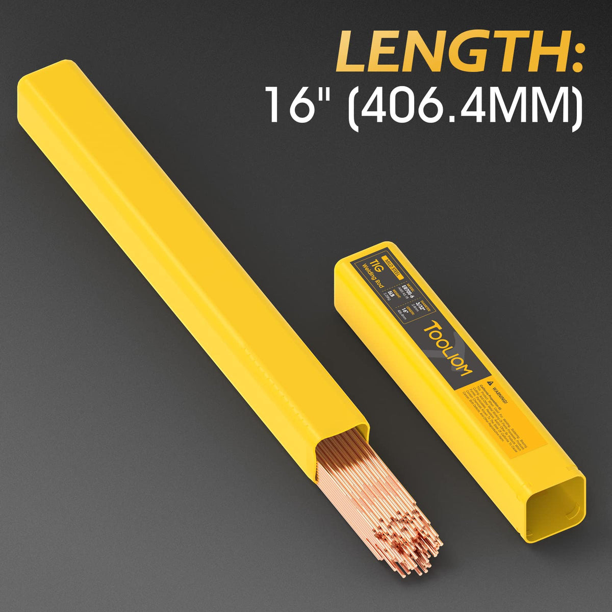 TOOLIOM stable-arc welding-rod close-up demonstrates reduced spatter and cleaner beads.