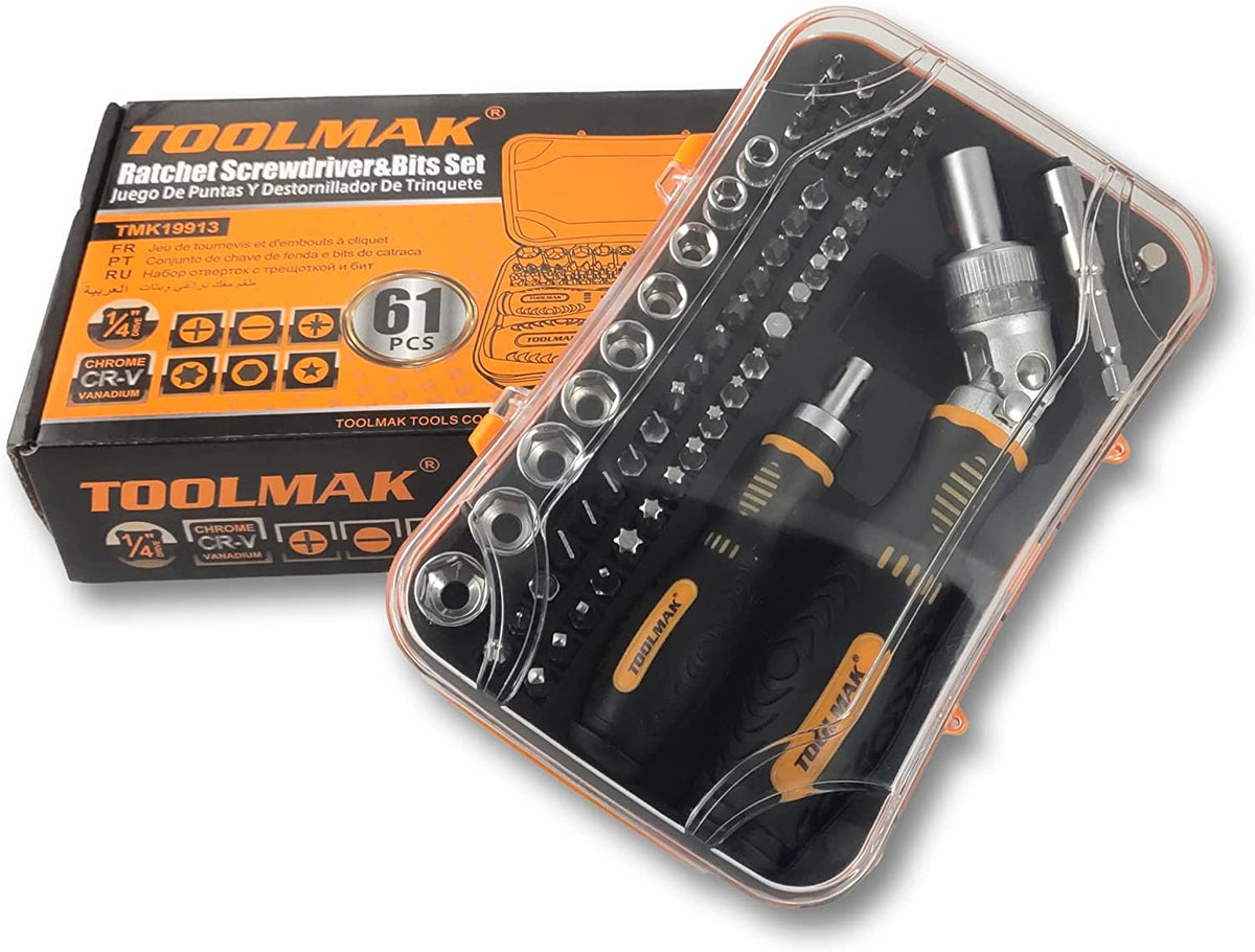 TOOLMAK home repair kit supports quick fixes on bikes, glasses, and electronics.