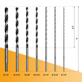 Toolmays precision-ground DIN 338 bits ensure smooth, splinter-free drilling.