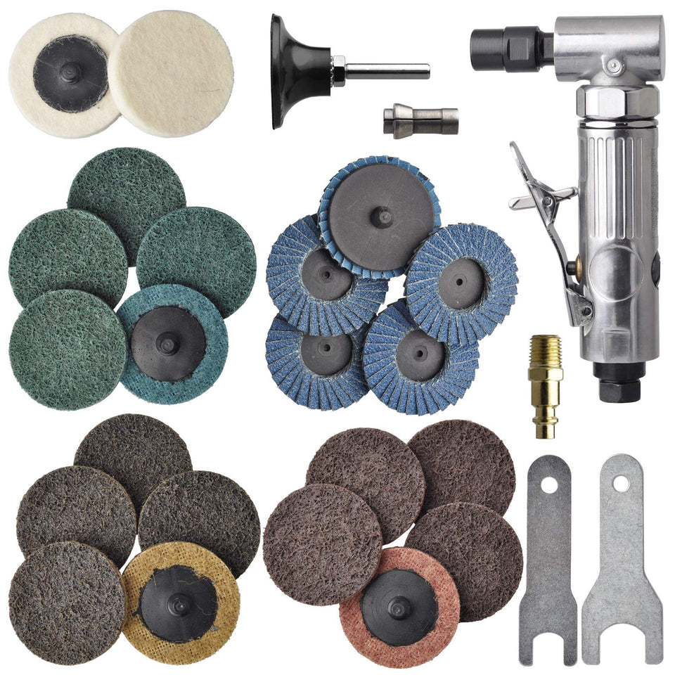 ToolPeak 1/4-inch angle die grinder designed for precision grinding in tight spaces