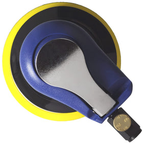 TOOLPEAK 5-Inch sander, disc pad attachment, compatible with standard hook-and-loop paper.