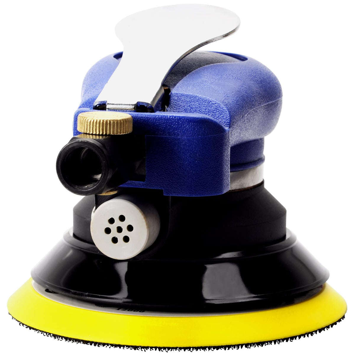 TOOLPEAK 5-Inch sander in action during auto detailing, smooth metal prep.