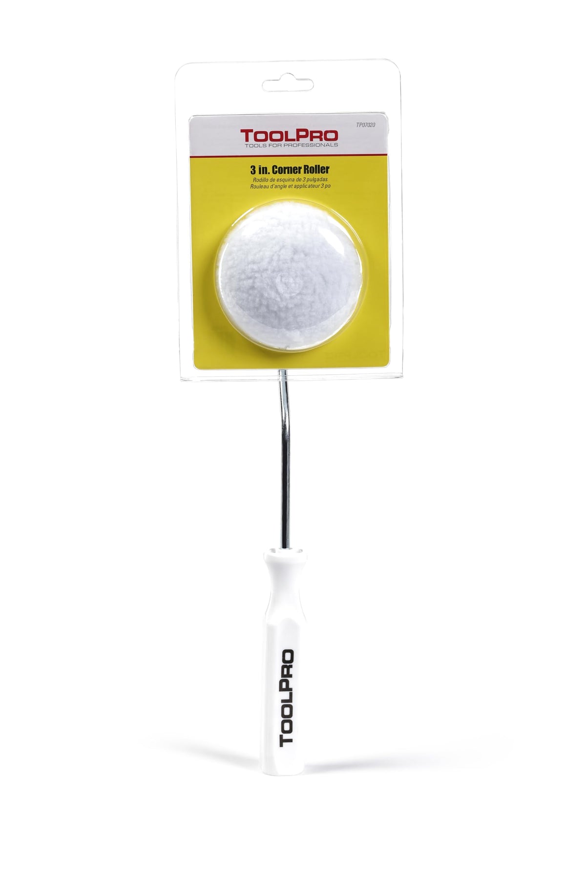 ToolPro Corner Roller lambswool cover provides a smooth finish with no shedding.