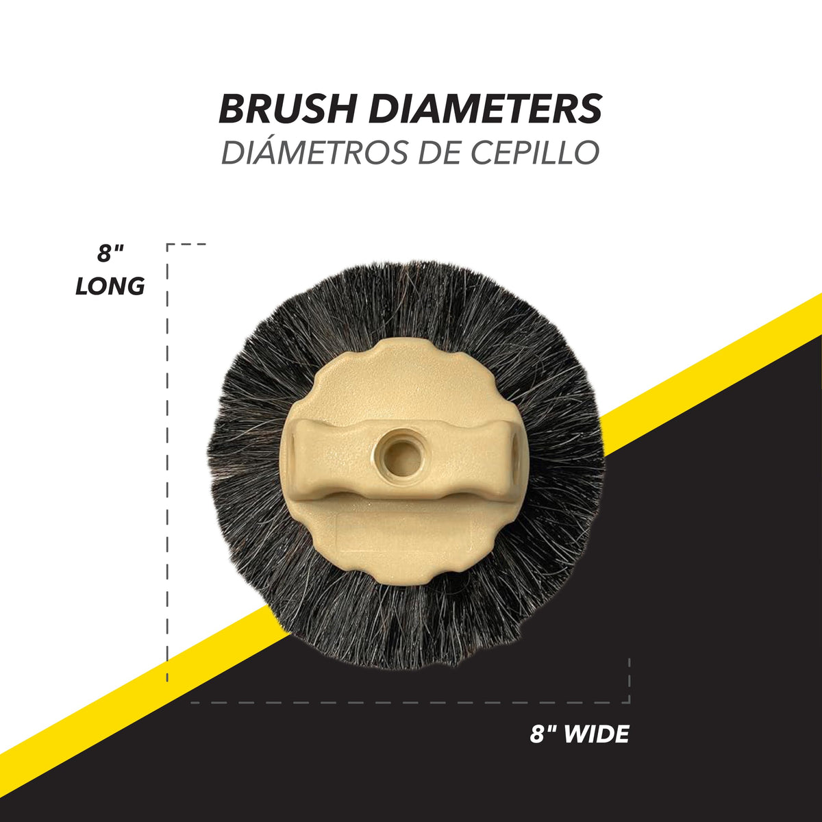 ToolPro geometrically designed bristles produce uniform textures across ceilings and walls.