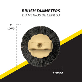 ToolPro geometrically designed bristles produce uniform textures across ceilings and walls.