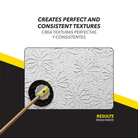 ToolPro brush features pre-cut design for consistent stippling in first-use projects.